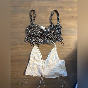 Isabelle’s cabinet Floral and Eyelet tops set of two